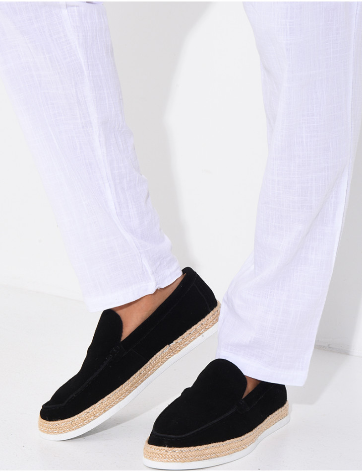 Mocasins en suédine