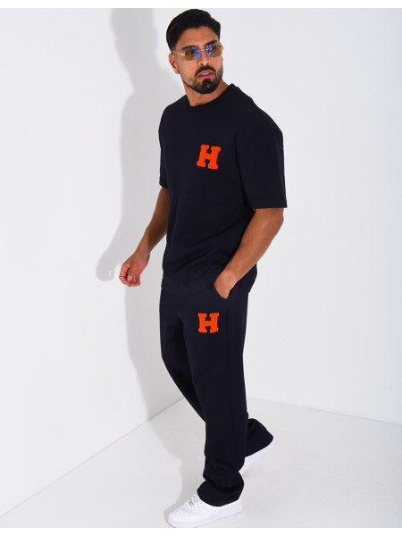 Ensemble pantalon et t-shirt avec la lettre H