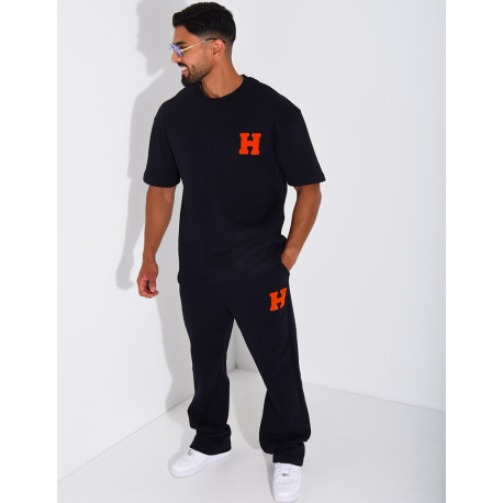Ensemble pantalon et t-shirt avec la lettre H