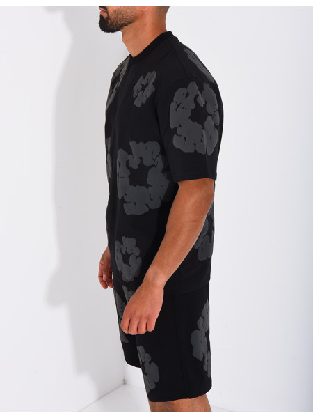 Ensemble Short et T-shirt à fleurs