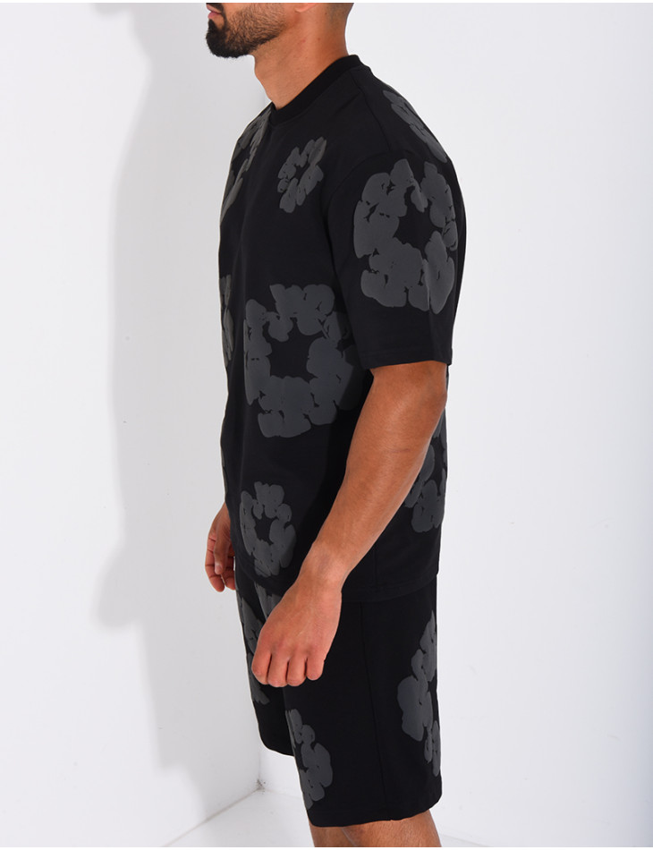Ensemble Short et T-shirt à fleurs