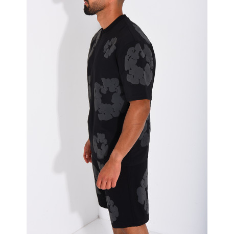 Ensemble Short et T-shirt à fleurs