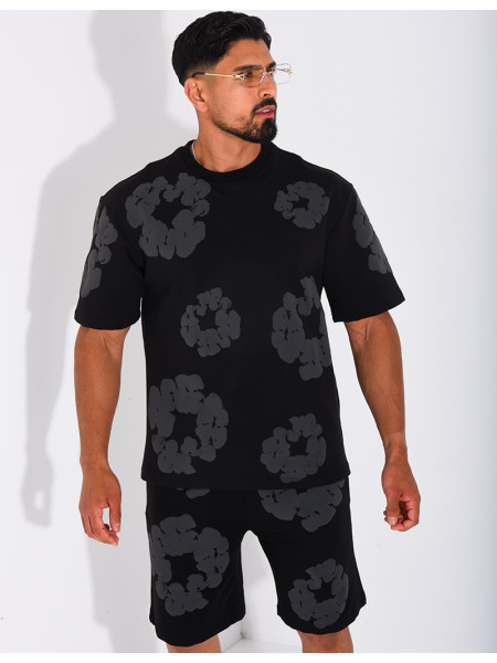 Ensemble Short et T-shirt à fleurs