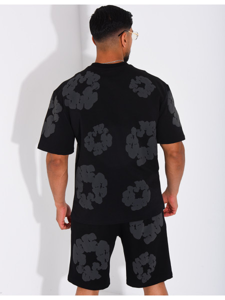 Ensemble Short et T-shirt à fleurs