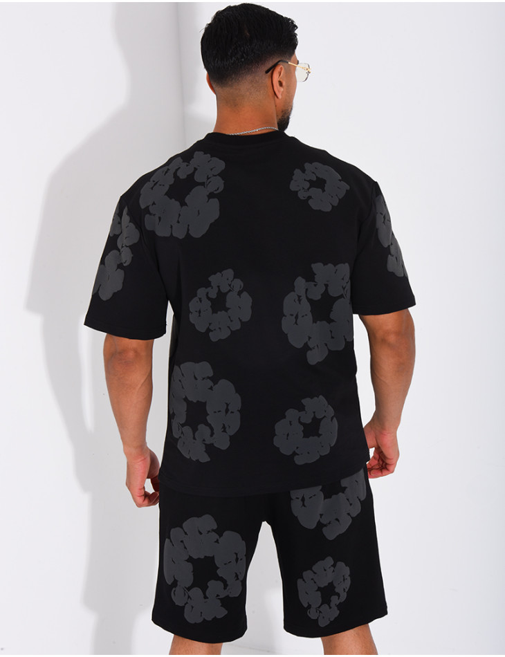 Ensemble Short et T-shirt à fleurs