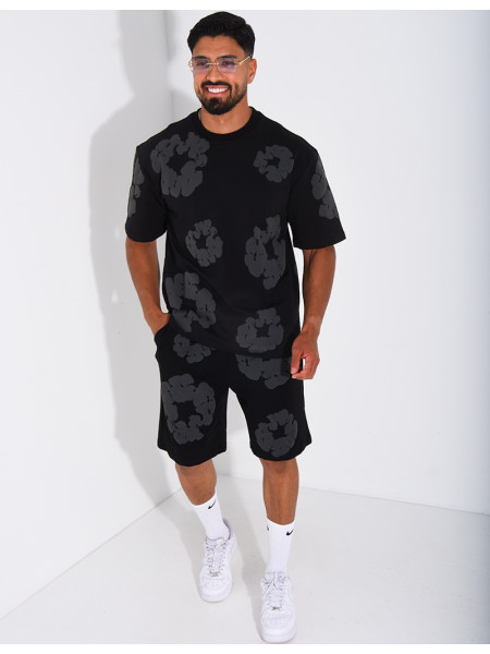 Ensemble Short et T-shirt à fleurs