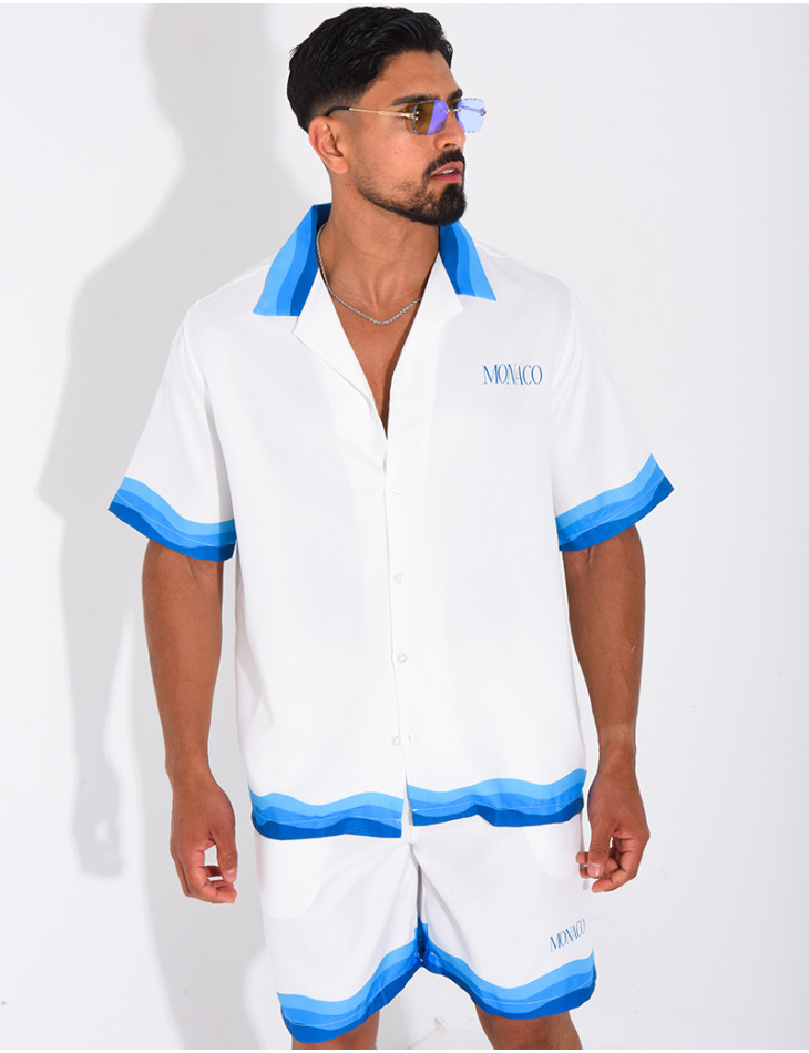 Ensemble short et chemise "Monaco"