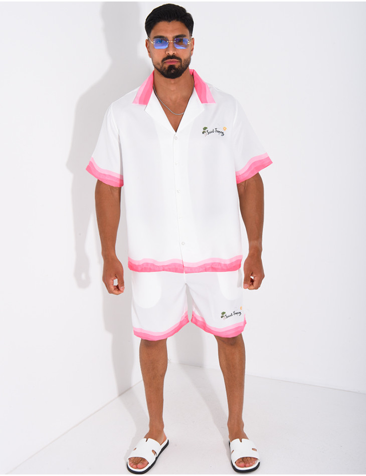 Ensemble short et chemise "Saint Tropez"