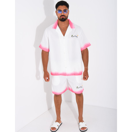Ensemble short et chemise "Saint Tropez"
