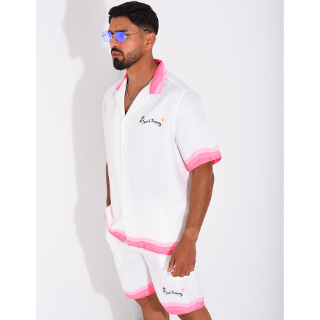 Ensemble short et chemise "Saint Tropez"
