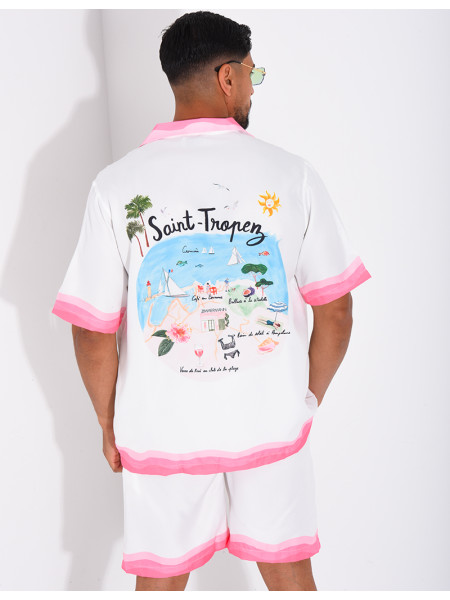 Ensemble short et chemise "Saint Tropez"