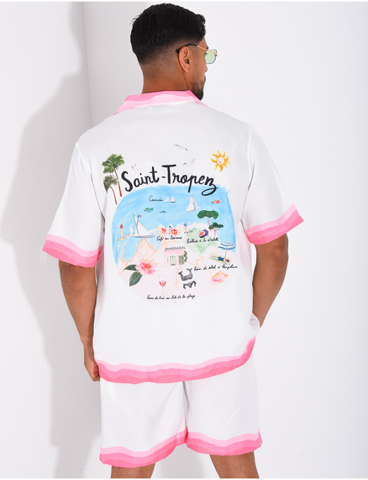 Ensemble short et chemise "Saint Tropez"
