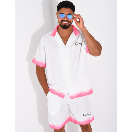 Ensemble short et chemise "Saint Tropez"