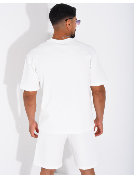 Ensemble short et t-shirt lettre H