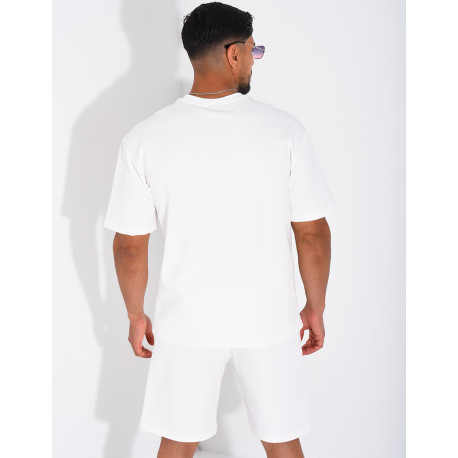 Ensemble short et t-shirt lettre H