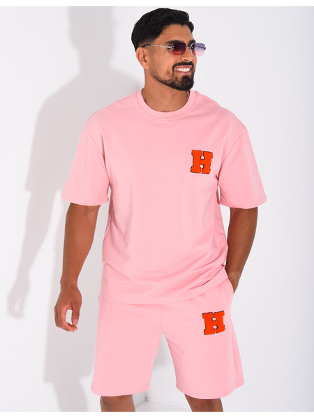 Ensemble short et t-shirt lettre H