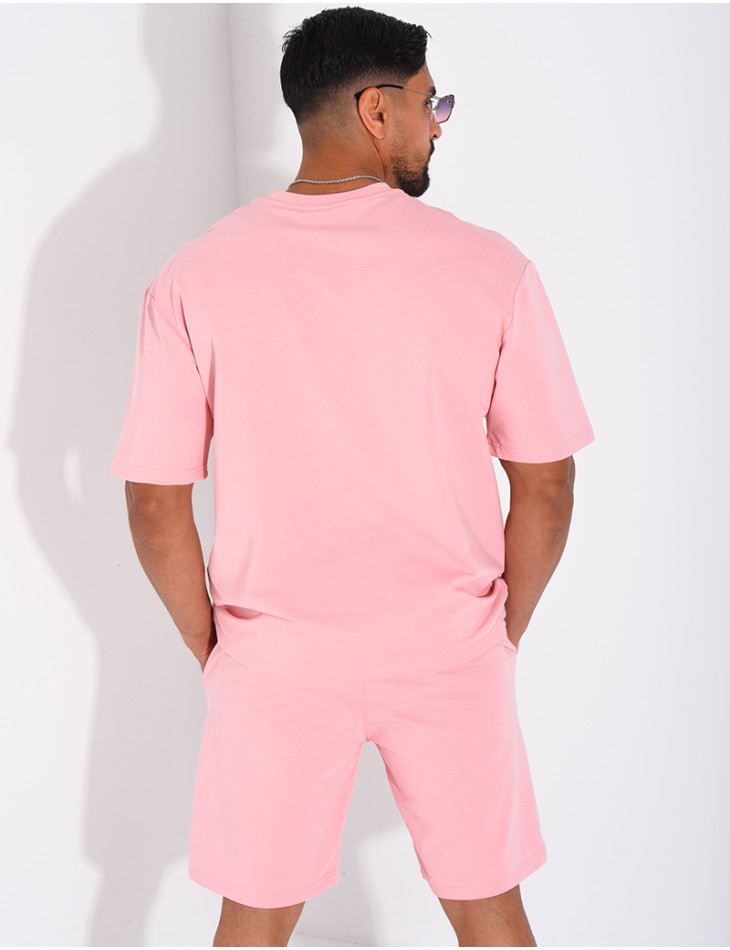 Ensemble short et t-shirt lettre H
