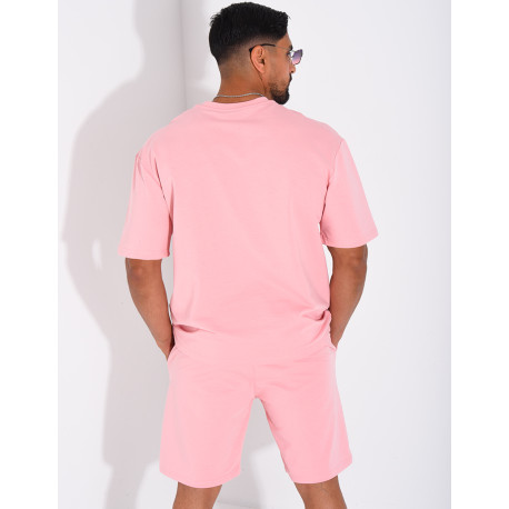 Ensemble short et t-shirt lettre H