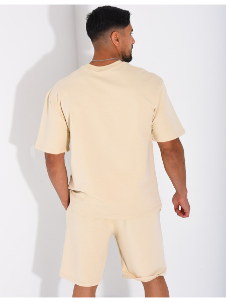 Ensemble short et t-shirt lettre H