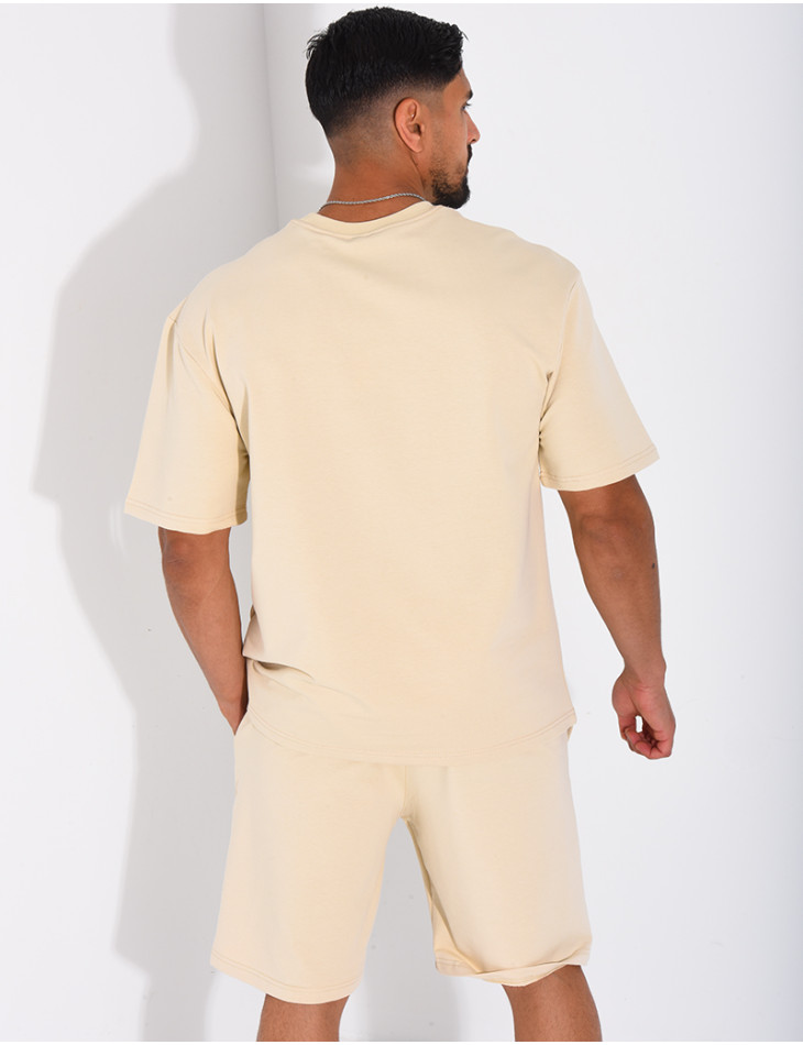 Ensemble short et t-shirt lettre H