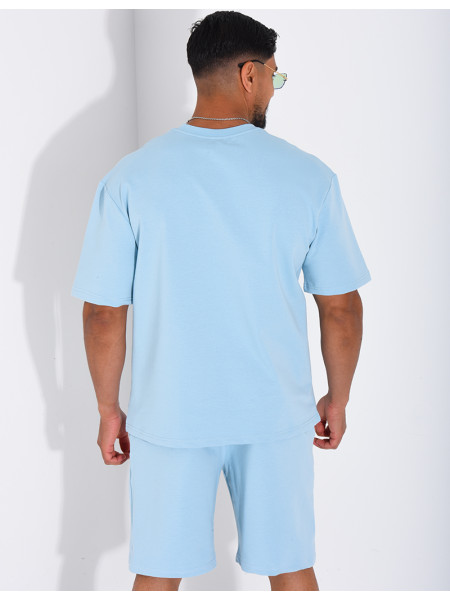 Ensemble short et t-shirt lettre H