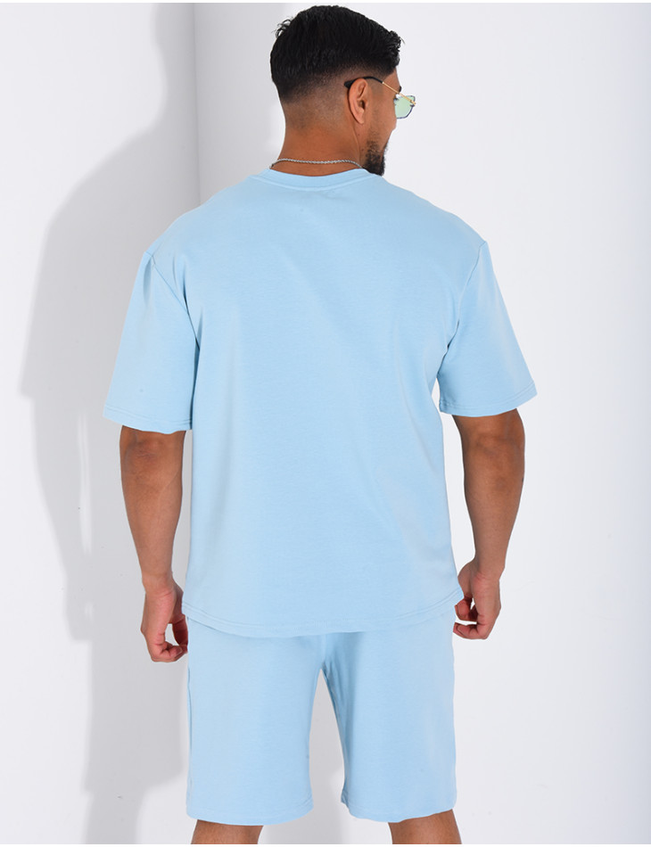 Ensemble short et t-shirt lettre H