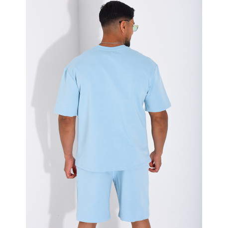 Ensemble short et t-shirt lettre H