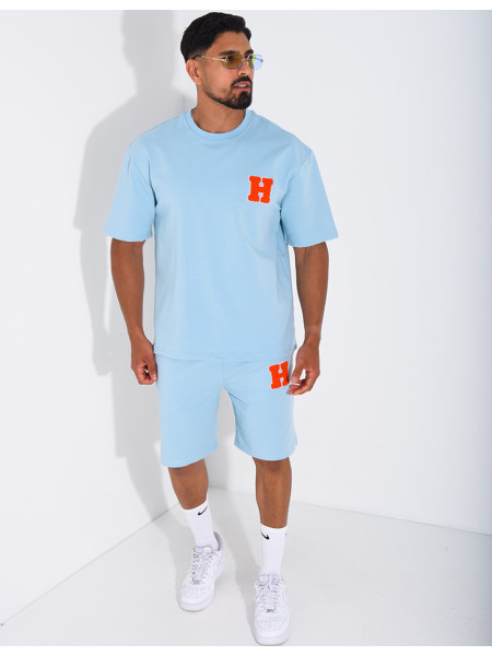 Ensemble short et t-shirt lettre H