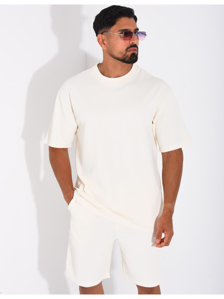 Ensemble texturé short et t-shirt