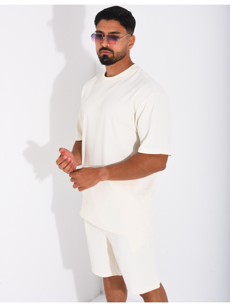 Ensemble texturé short et t-shirt