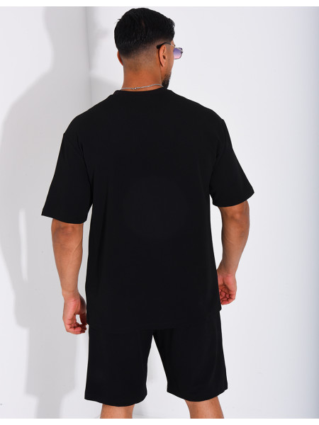 Ensemble texturé short et t-shirt