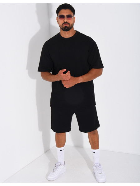 Ensemble texturé short et t-shirt