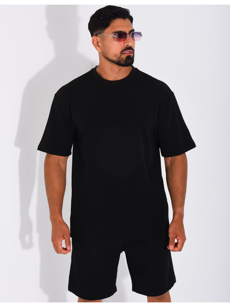 Ensemble texturé short et t-shirt
