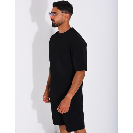 Ensemble texturé short et t-shirt