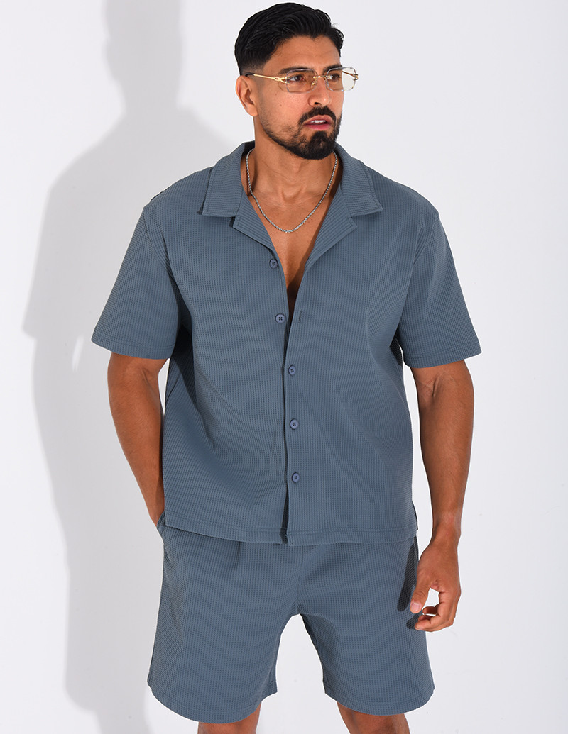 Ensemble gaufré short et...