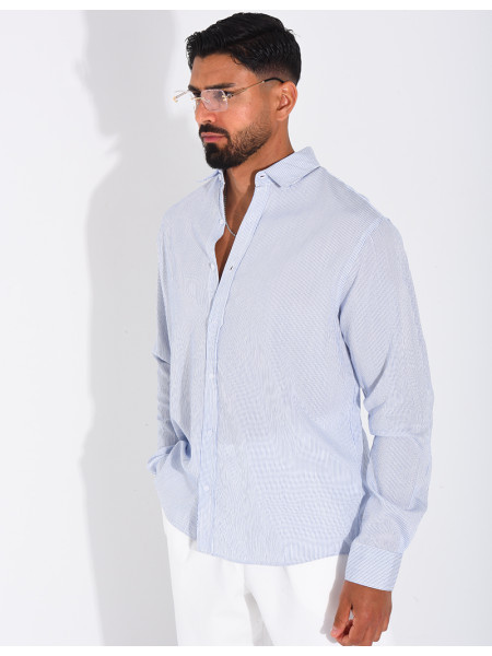 Chemise manches longues à rayures