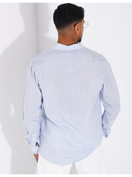 Chemise manches longues à rayures