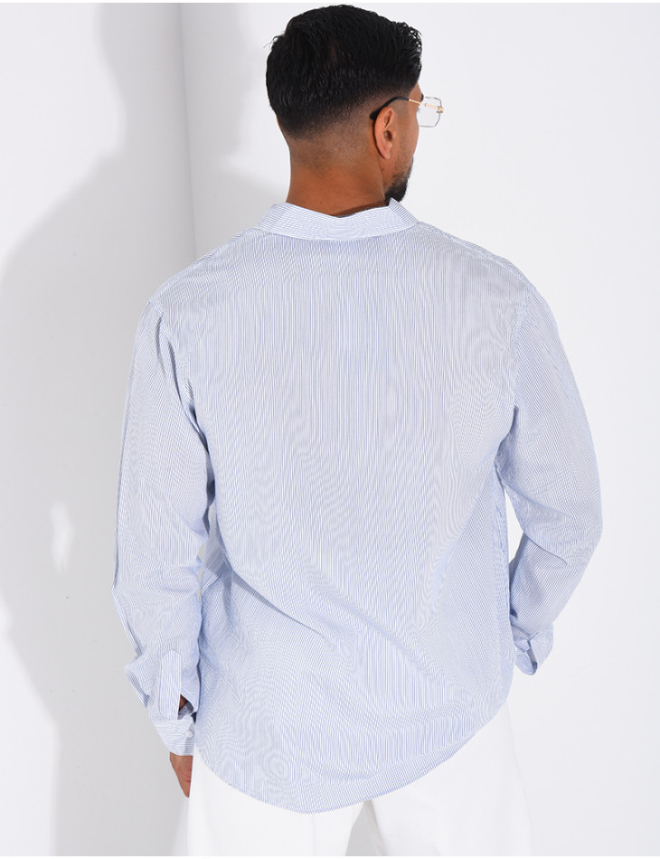 Chemise manches longues à rayures