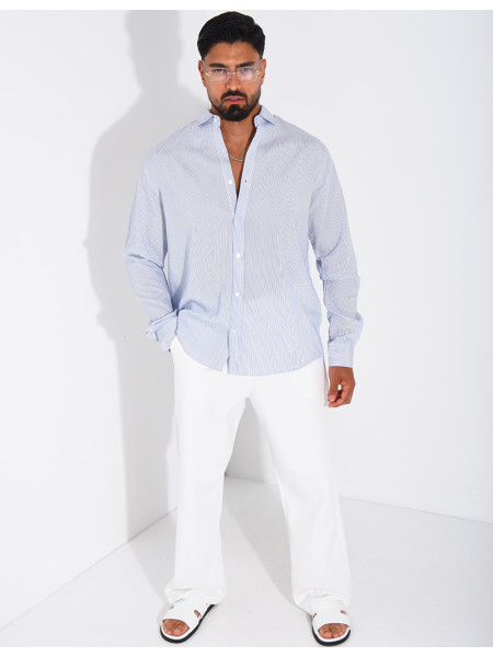 Chemise manches longues à rayures