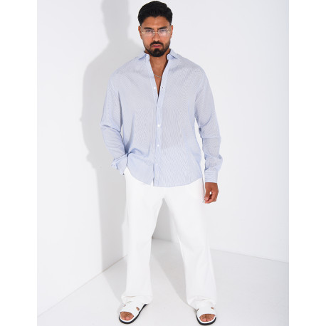 Chemise manches longues à rayures