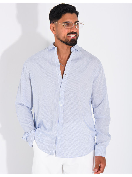 Chemise manches longues à rayures