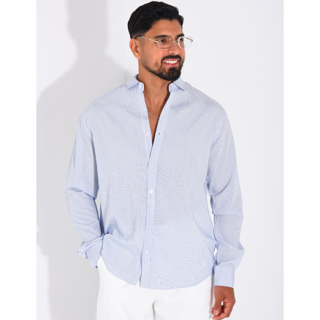 Chemise manches longues à rayures