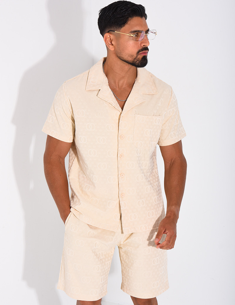 Ensemble short et chemise à...