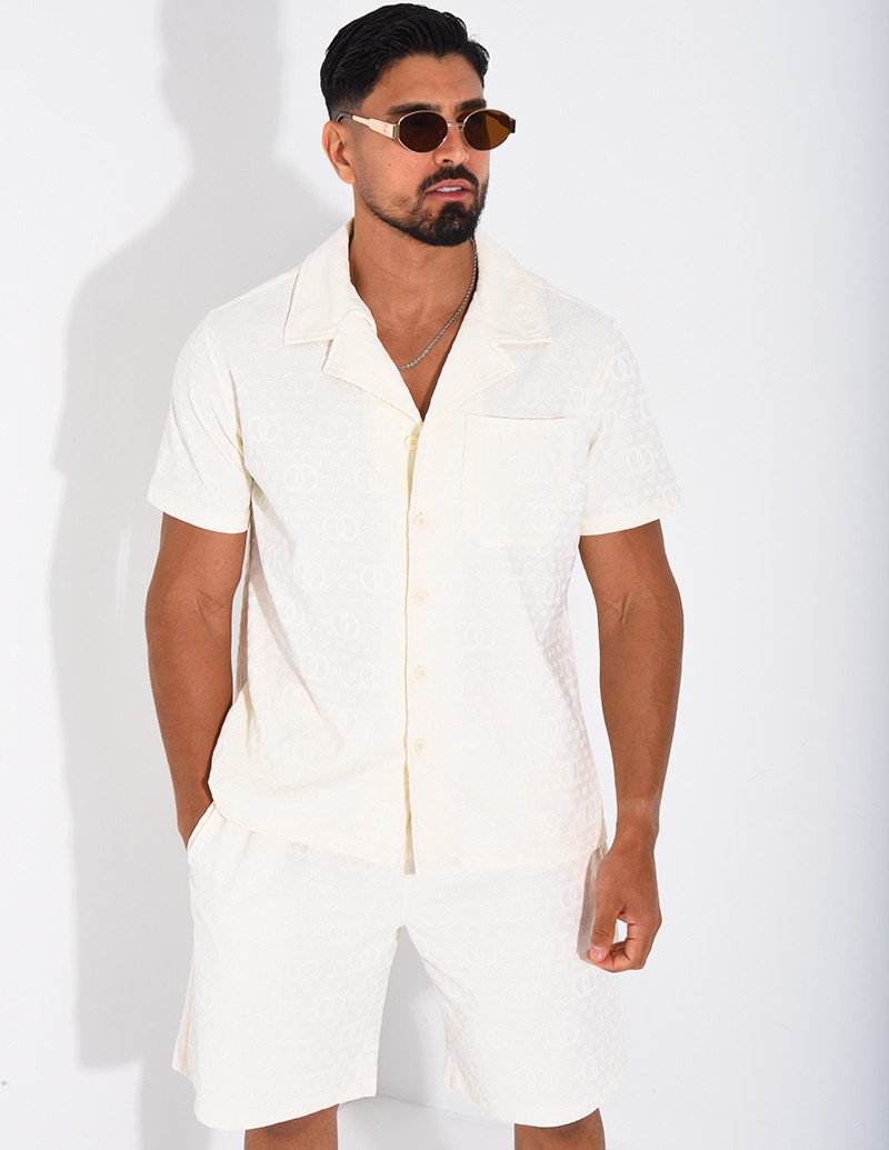 Ensemble short et chemise à...