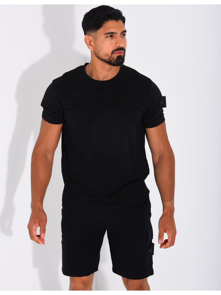 Ensemble uni short et t-shirt