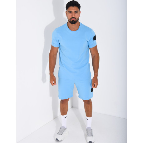 Ensemble uni short et t-shirt