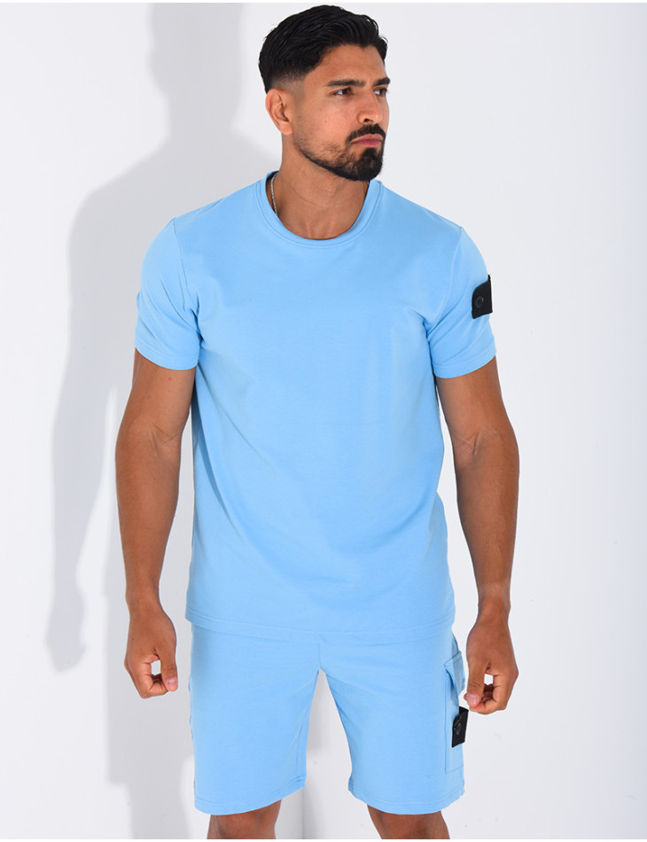 Ensemble uni short et t-shirt