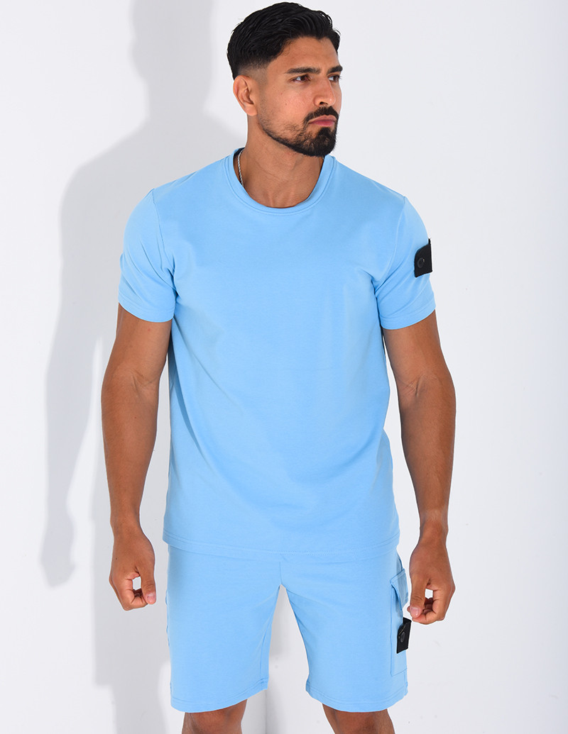Ensemble uni short et t-shirt