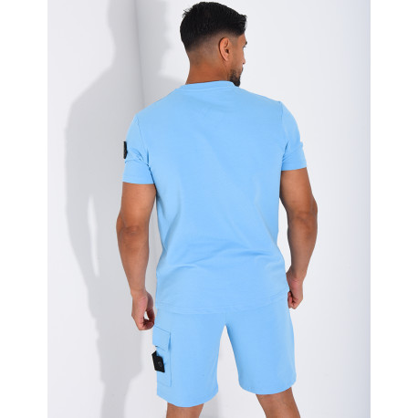 Ensemble uni short et t-shirt