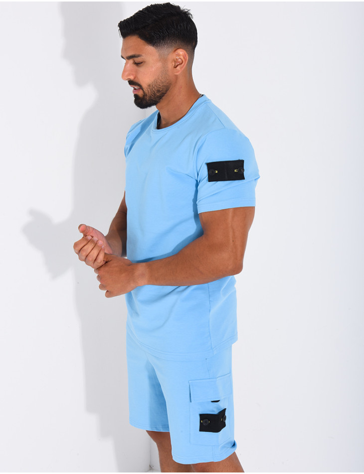 Ensemble uni short et t-shirt